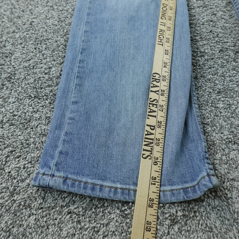 Levis Jeans Mens 32X32 Light Blue Denim Pants 527 Boot Cut Stretch Western Rodeo